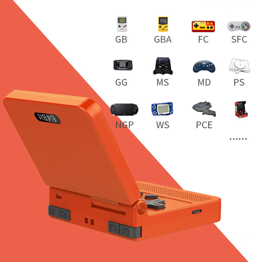 POWKIDDY V90 (16GB Card) English Version Retro Game Console Hand-held Flip Cover 3-inch Screen Open Source Video Game Player POWKIDDY V90 (16GB Card) English Version Retro Game Console Hand-held Flip Cover 3-inch Screen Open Source Video Game Player